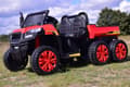 Miniatyrbild 5 av 5: Super-Toys BUGGY 6 RÄDER FÖR 2 BARN, TURNER, STORA RÄDER, STORT SÄTE, KRAFTIGASTE VERSION/A730-2