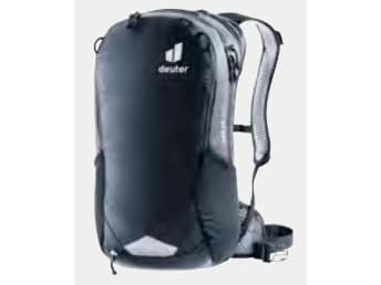 Deuter Race Air 14+3, Topp, |Sykling, Fjellklatring, Sort, Unisex, 100 D, Sidelomme