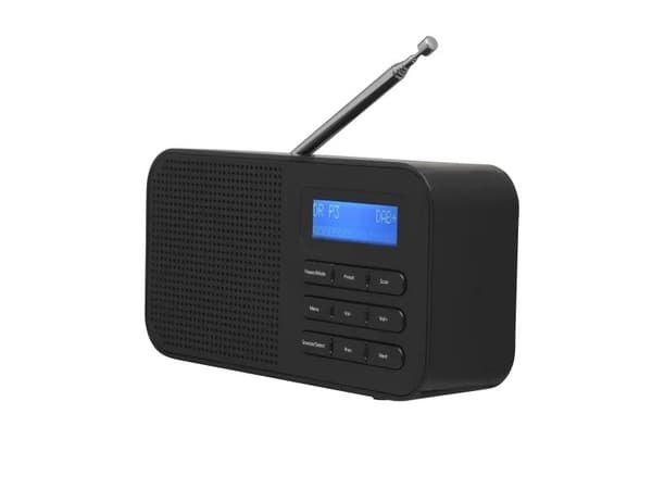 DENVER DAB-42 - Bærbar DAB-radio - 1 watt - svart