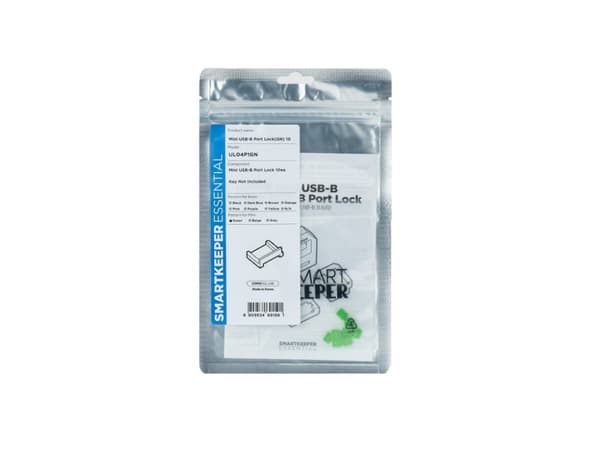 Smartkeeper MUL04P1GN, Portblockerare, USB Typ B, Grön, 10 styck, Polypåse, 130 mm