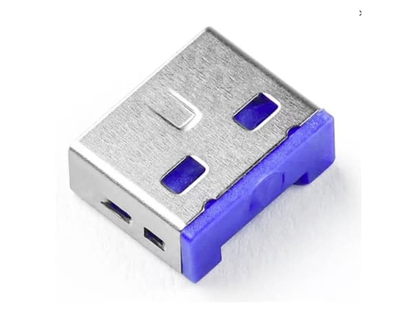 Smartkeeper UL03P1DB, Portin lukitsin, USB A-tyyppi, Sininen, Muovi, 10 kpl, Muovipussi