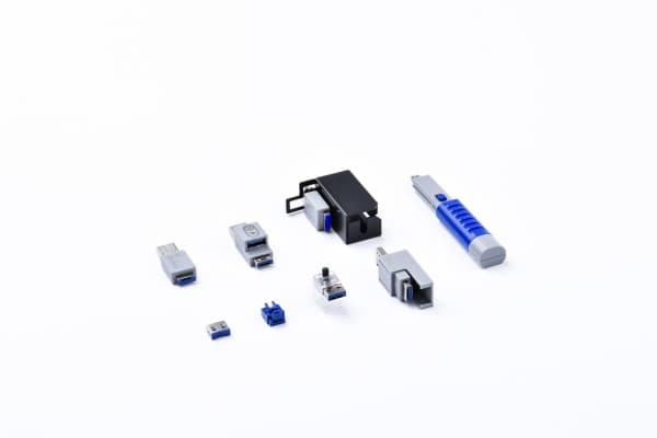 Smartkeeper U03DB, Portinlukitsin, DVI, RJ-45, USB A-tyyppi, Sininen, 1 kpl, 19,4 mm, 112,8 mm