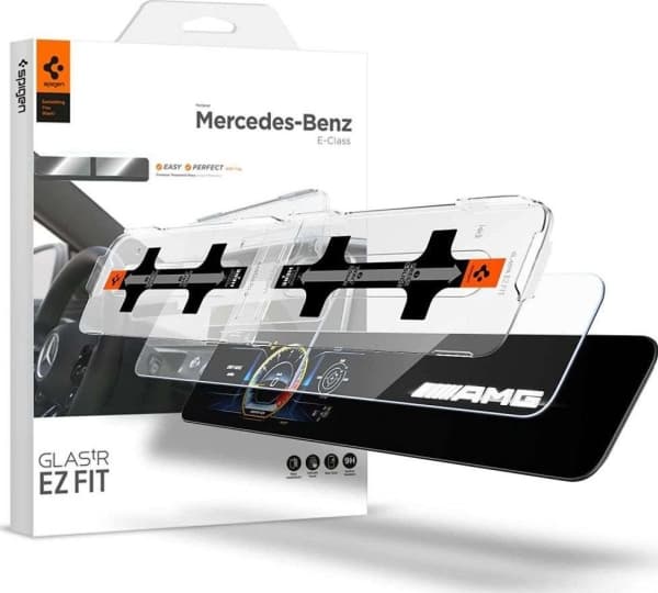 Spigen AGL03150, Skärmskydd, Mercedes Benz, 2017-2022 Mercedes-Benz E-Class 2019-2022 Mercedes-Benz GLE 2019-2022 Mercedes-Benz GLS 2019-2022..., Tra