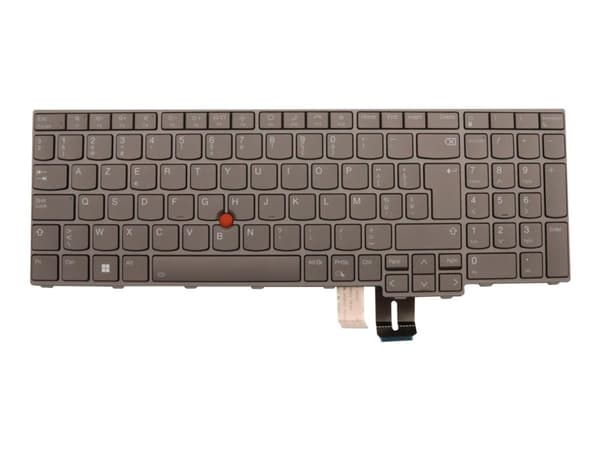 Chicony - Ersättningstangentbord för bärbar dator - med Trackpoint - bakgrundsbelyst - AZERTY - belgisk - för ThinkPad P16 Gen 1 21D6, 21D7