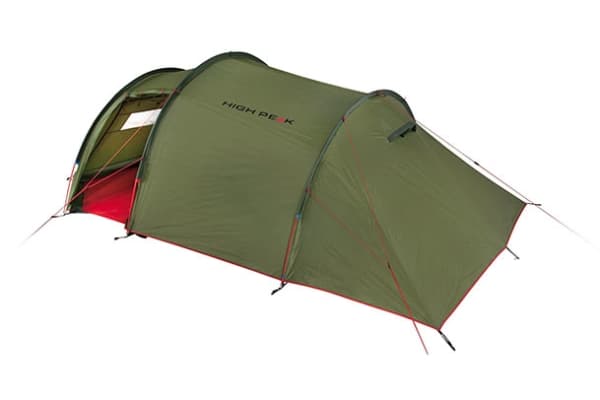 High Peak Falcon 4, Camping, Tunneltält, 4 personer, 5,9 kg, Grön, Röd