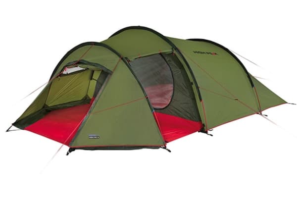 High Peak Falcon 4 LW, Camping, Hard ramme, Tunell Telt, 4 person(er), 4,8 kg, Grønn, Rød Grønn, Rød