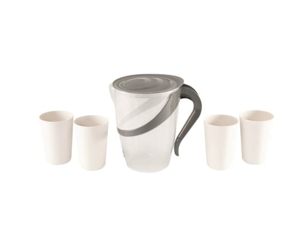 Easy Camp Easy Camp Cerf pot set (grey/white, 5 pieces, model 2023)
