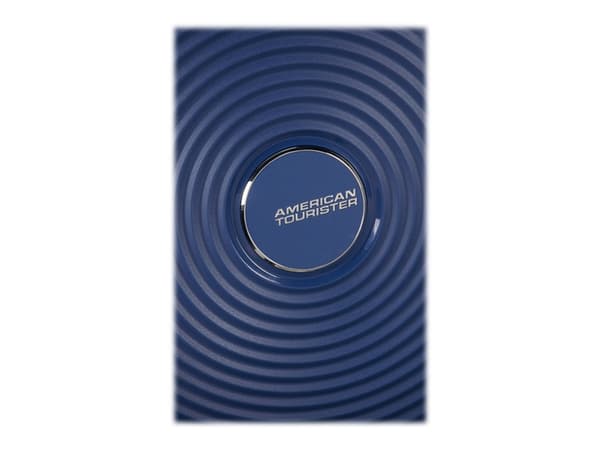 American Tourister Soundbox Spinner Expandable - Spinner 67 cm - hardside - polypropylen - midnatt, marine