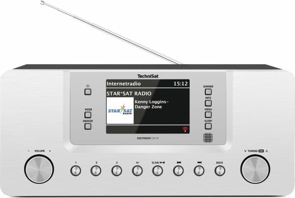 Internet-verkkoradio TechniSat Digitradio 574 IR DAB+, FM Sølv