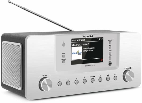 Internet-verkkoradio TechniSat Digitradio 574 IR DAB+, FM Sølv