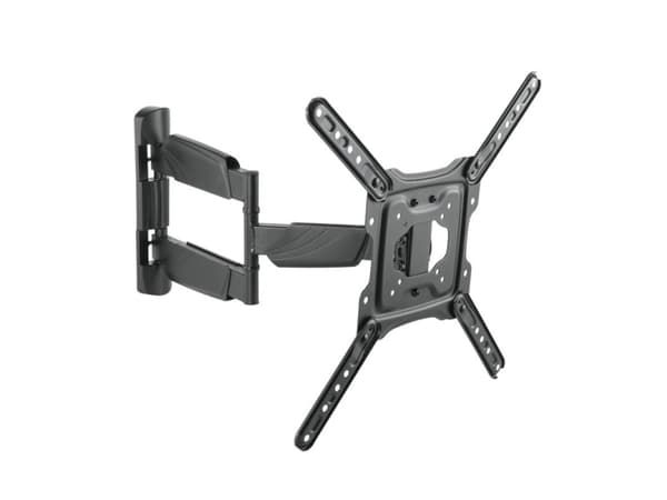 DELTACO ARM-1205 - Monteringssett (fast veggfeste) - full bevegelse - for flatt panel / buet LCD-skjerm - 3-veis - svart - skjermstørrelse: 23"-55"