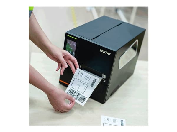 Brother TJ-4020TN - Etikettskriver - direktetermisk / termisk overføring - Rull (12 cm) - 203 dpi - inntil 254 mm/sek - LAN, seriell, USB-vert, USB 2