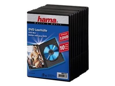 Hama DVD Jewel Case with foil - Lagring - DVD-fodral - kapacitet: 1 DVD ...