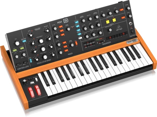 Behringer POLY D, Analog synthesizer, Rotations-, Svart, ?DC