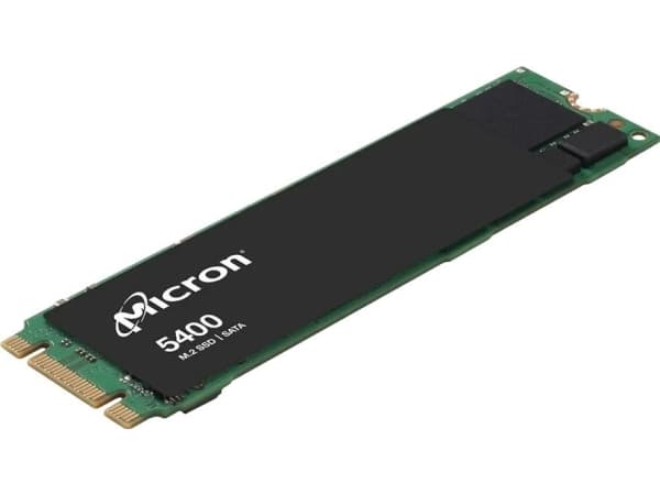 Micron 5400 PRO - SSD - lukuintensiivinen - krypteret - 480 GB - sisäinen - M.2 2280 - SATA 6Gb/s - 256-bittinen AES - itsekoodattava asema (SED), TC