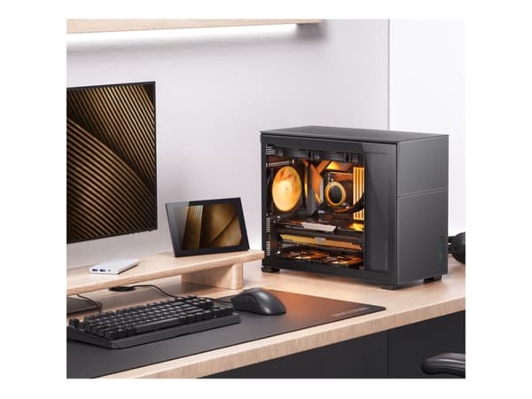 Jonsbo D31 MESH, Midi Tower, PC, Musta, DTX, ITX, mikro ATX, Terästä, Pelaaminen