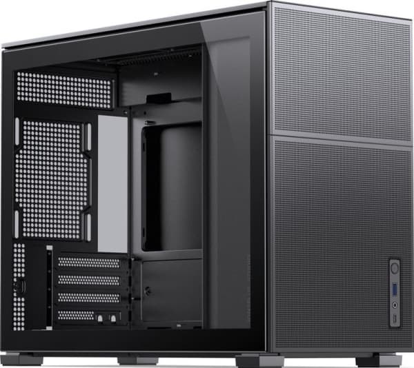 Jonsbo D31 MESH, Midi Tower, PC, Musta, DTX, ITX, mikro ATX, Terästä, Pelaaminen