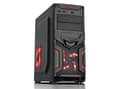 Miniatyrbild 2 av 5: CiT Red Devil, Midi Tower, PC, Plast, SPCC, Svart, Röd, ATX,Micro ATX,Mini-ITX, Spela