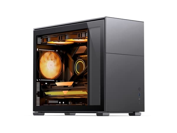 Jonsbo D31 STD, Midi Tower, PC, Musta, DTX, ITX, mikro ATX, Terästä, Pelaaminen musta