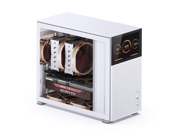 Jonsbo D41 MESH, Midi Tower, PC, Valkoinen, ATX, mikro ATX, Mini-ATX, Terästä, Pelaaminen
