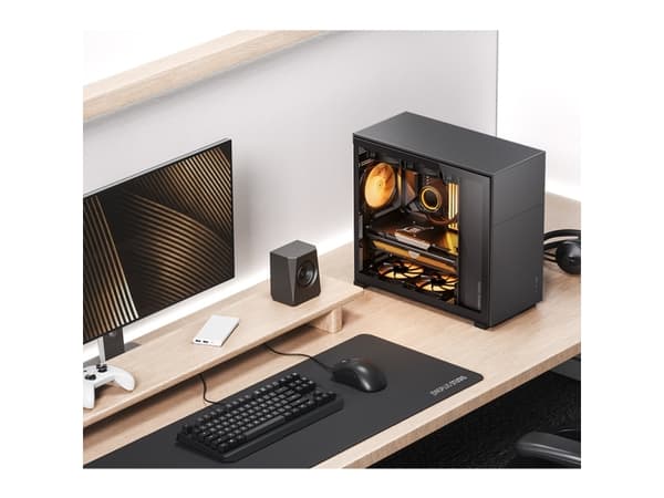 Jonsbo D41 STD - - genomskinlig sidopanel - USB/ljud