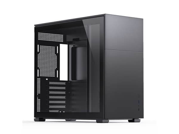Jonsbo D41 STD - - genomskinlig sidopanel - USB/ljud Svart