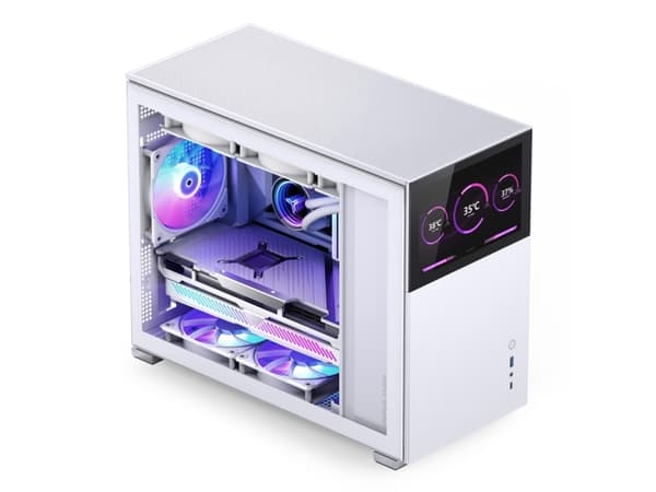 Jonsbo D31 STD, Midi Tower, PC, Vit, DTX, ITX, micro ATX, Stål, Spela