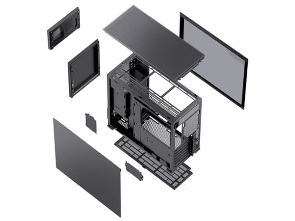 Jonsbo D41 STD - - genomskinlig sidopanel - USB/ljud