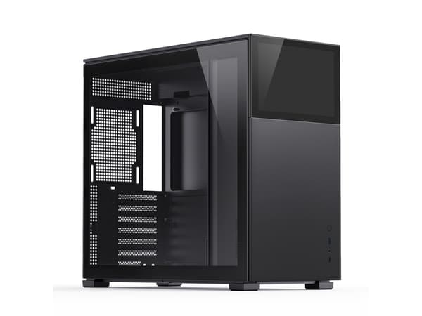 Jonsbo D41 STD - - genomskinlig sidopanel - USB/ljud Svart