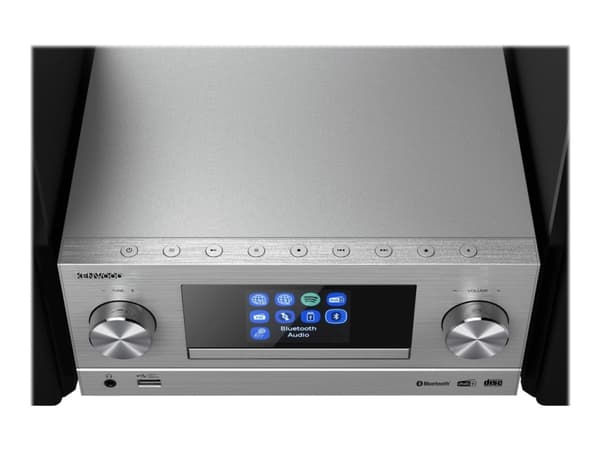 Kenwood M-9000S, Kodin miniaudiojärjestelmä, Hopea, 1 levyt, 50 W, 2-suuntainen, 6 O