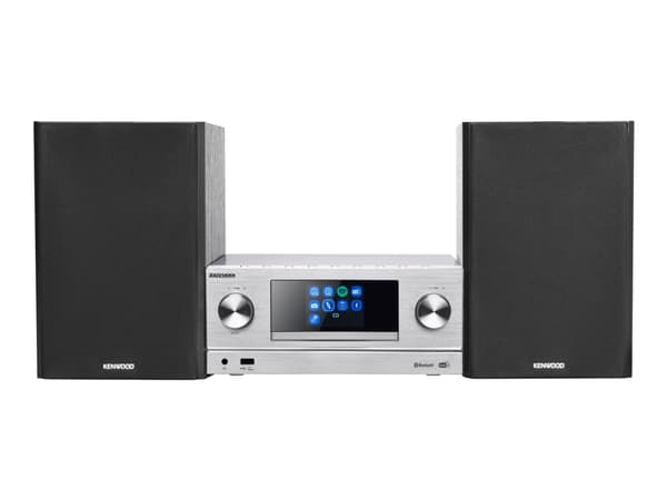 Kenwood M-9000S, Kodin miniaudiojärjestelmä, Hopea, 1 levyt, 50 W, 2-suuntainen, 6 O