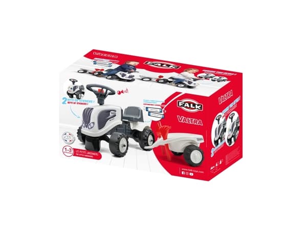 Falk 240C, 1 År, 6 hjul, Plast, Stål, Röd, Svart