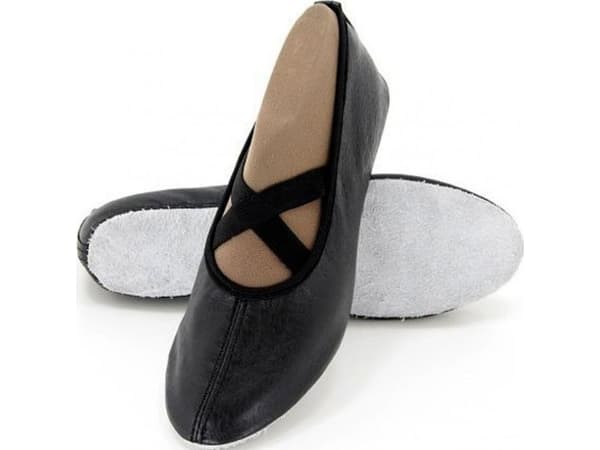 ENERO Children's ballet shoes black with elastic band R.35