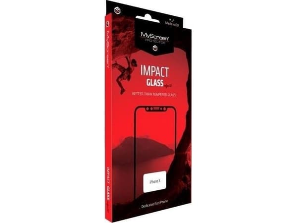 MS ImpactGLASS Edge 3D Sam N970 Note 10 svart/svart Anti-impact hybrid glass for hele skjermen 6H