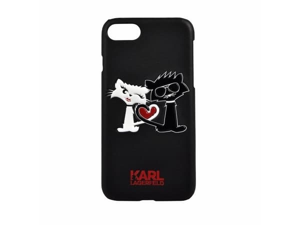 Karl Lagerfeld KLHCS8LCL1BK S8 Plus G955 hardcase svart/svart Choupette forelsket