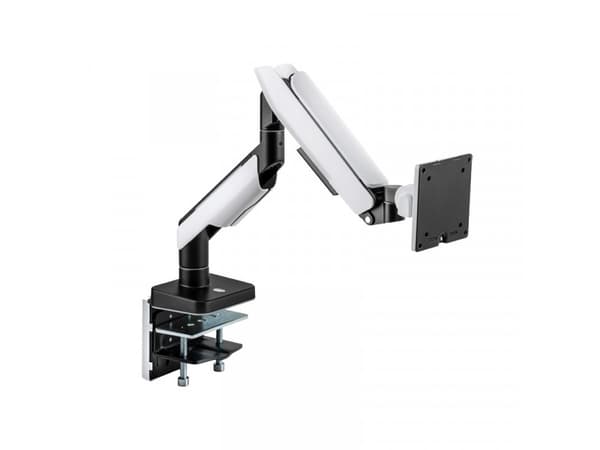 LogiLink Monitor mount, 17-49, Gaming, aluminum, w/lighting, black/white