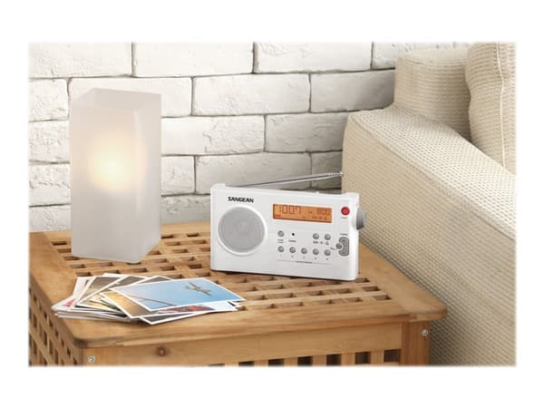 Radio Sangean Digital Tuning AM/FM, valkoinen / PR-D7