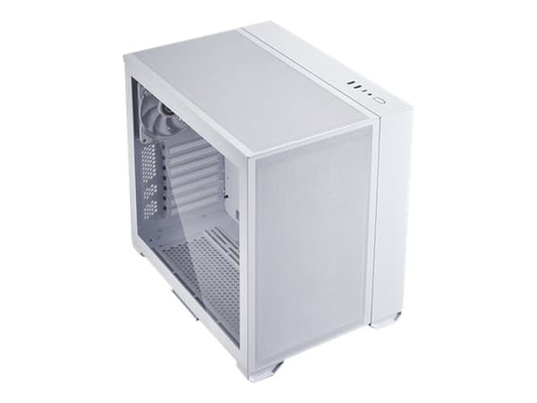 Lian Li O11AMW, Tower, PC, Valkoinen, ATX, EATX, mikro ATX, Mini-ITX, Alumiini, Karkaistu lasi, Kotelotuulettimet Valkoinen