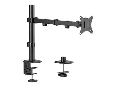 Gembird MA-D1-01 - Monteringssett - justerbar arm - for flatpanel - rotate, tilt, swivel, up to 9 kg - stål, plastikk - finteksturert svart - skjerms