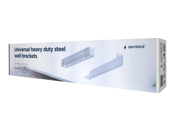 Gembird WM-U35-01-W - Monteringssett (veggmontering) - robust - for Spillkonsoll - stål - matt hvit