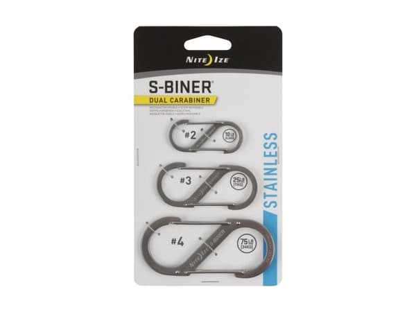 Nite Ize S-Biner Dual Carabiner Combo - Carabiner clip kit - rustfritt stål