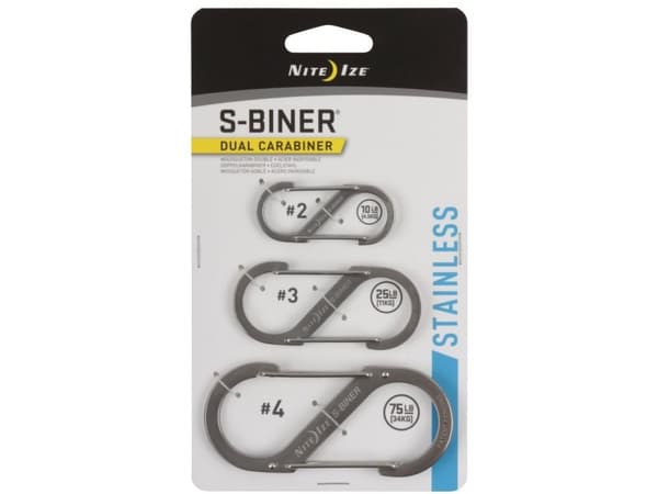 Nite Ize S-Biner Dual Carabiner Combo - Carabiner clip kit - rustfritt stål