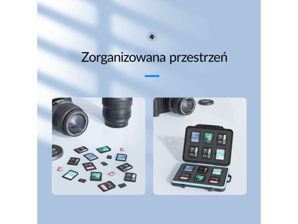 Orico-muistikorttikotelo, 4 x SD, 13 x microSD (PHCD-7-BK-BP)