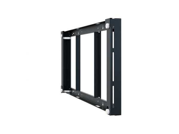 HAGOR - Monteringssett (veggmontering) - for LCD-skjerm - plastikk, glass - svart, RAL 9005 - skjermstørrelse: 55"