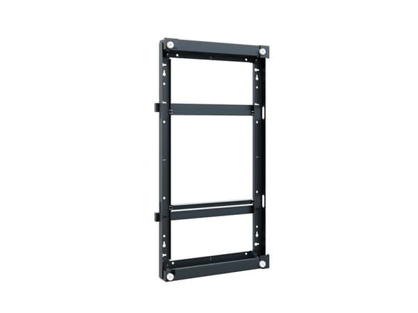 HAGOR - Monteringssett (veggmontering) - for LCD-skjerm - plastikk, glass - svart, RAL 9005 - skjermstørrelse: 55"