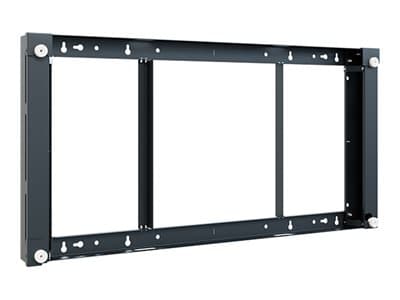 HAGOR - Monteringssett (veggmontering) - for LCD-skjerm - plastikk, glass - svart, RAL 9005 - skjermstørrelse: 55"