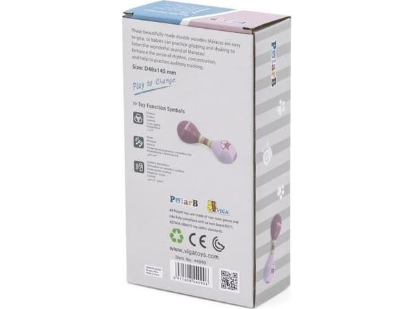 Viga Leker Viga PolarB Maracas Musikkinstrument for barn Rangle