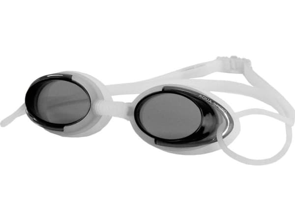 SVØMMEBRILLE AQUA-SPEED MALIBU hvit/sort 53 /008