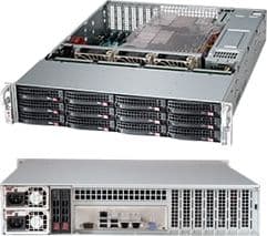 Supermicro CSE-826BAC12-R1K23LPB, Stativ, Server, Sort, ATX, EATX, 2U, Vifte feil, Harddisk, Nettverk, Kraft indikator