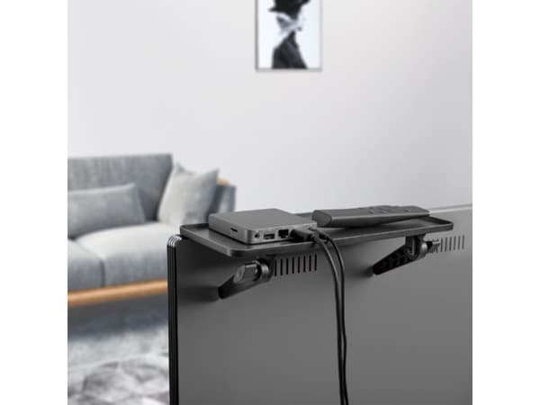 Techly ICA-DRS 902, Musta, Muovi, Muovi, 1 hyllyä, 6 kg, Vapaasti seisova